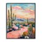 Stupell Industries Pink Desert Sunset Framed Giclee Wall Art Design by LSR Design Studio